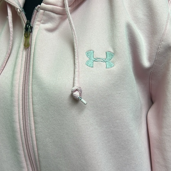 Under Armour Women's Pink Hoodie with pockets, Size XL - Picture 3 of 9